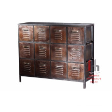 Industrial antique metal multiple drawers tool cabinet